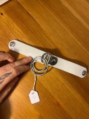 Apatico White Double Ring Bracelet